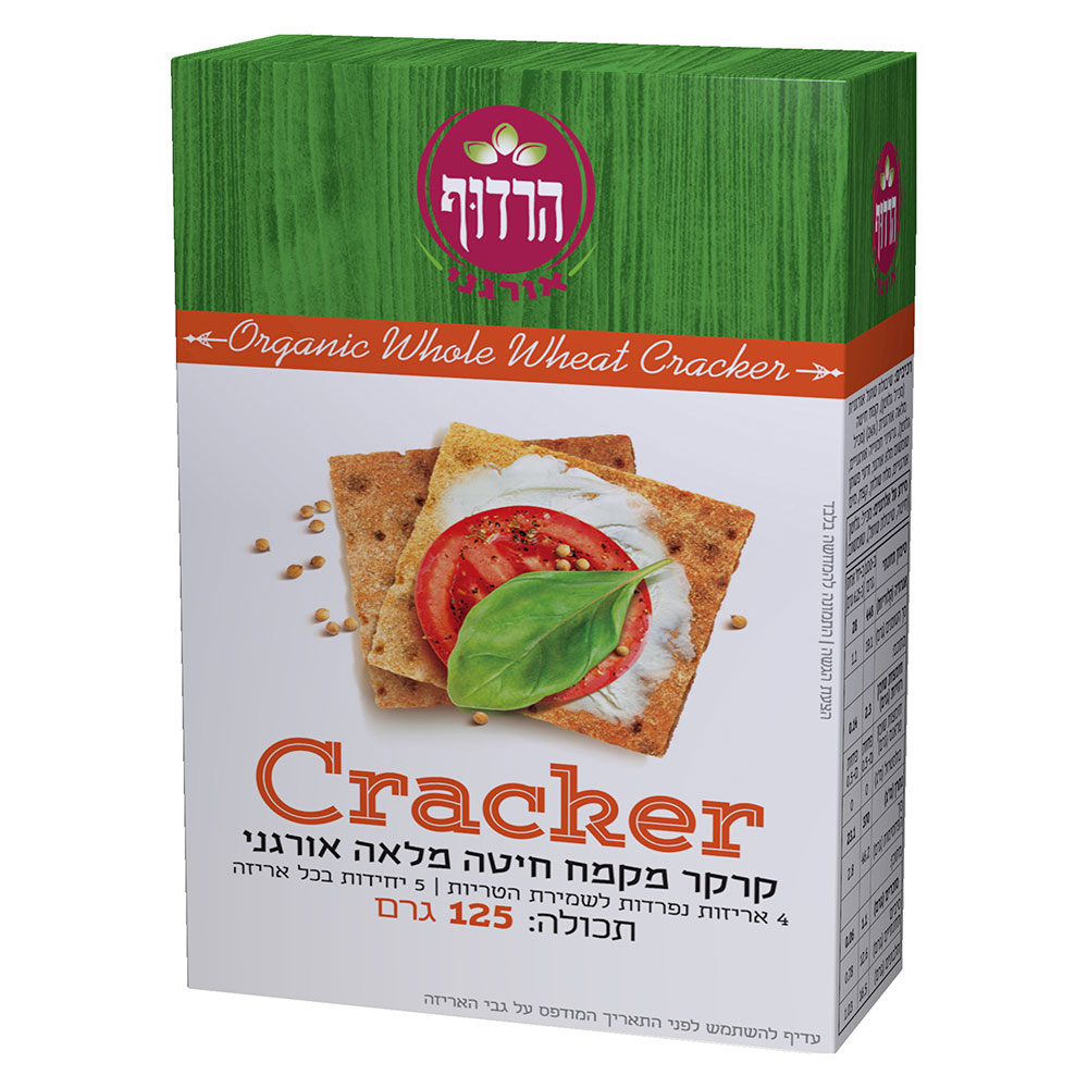 קרקר מקמח חיטה מלא הרדוף- אורגני